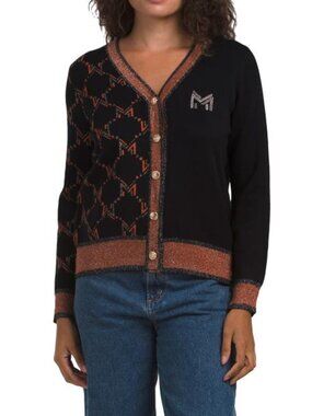 NANCY YANG Argyle Cardigan